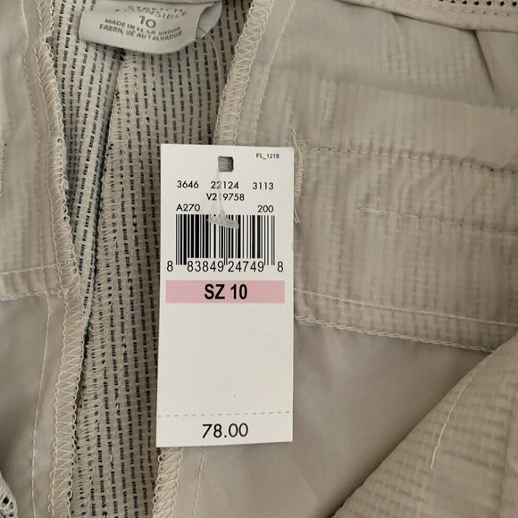 Van Heusen Women Super Stretch Beige Dotted Straight Leg Pants Size 10 NWT - Picture 6 of 10